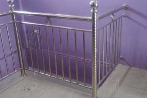 pegangan tangga dengan bahan stainless